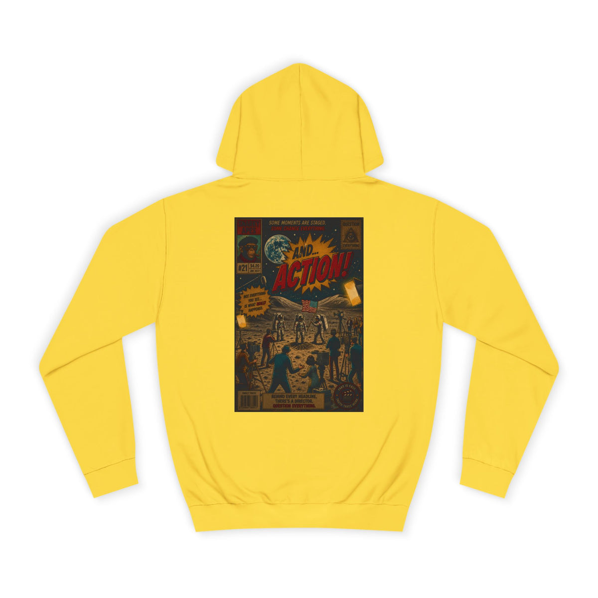 Vintage Comic Cover Hoodie – Retro 'Action' Graphic Pullover