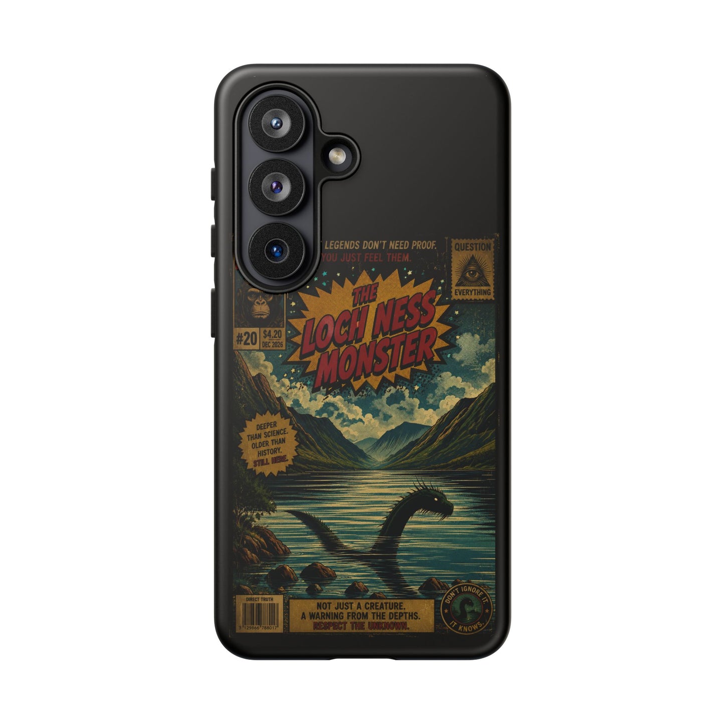 Phone Case — Retro 'Loch Ness Monster' Comic Art Protective Cover