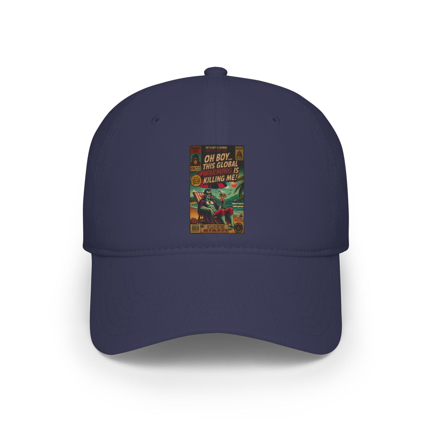 Vintage Creature Feature Baseball Cap — "Oh Boy! His Growl is KILLING ME!" Retro Monster Poster Hat