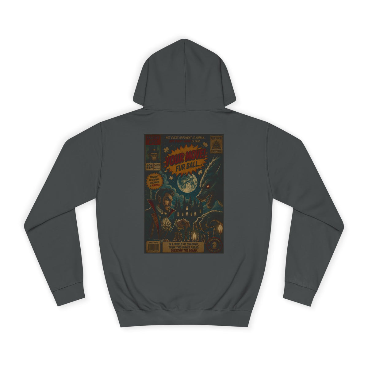 Retro Sci‑Fi Comic Hoodie — Vintage Space Adventure Graphic