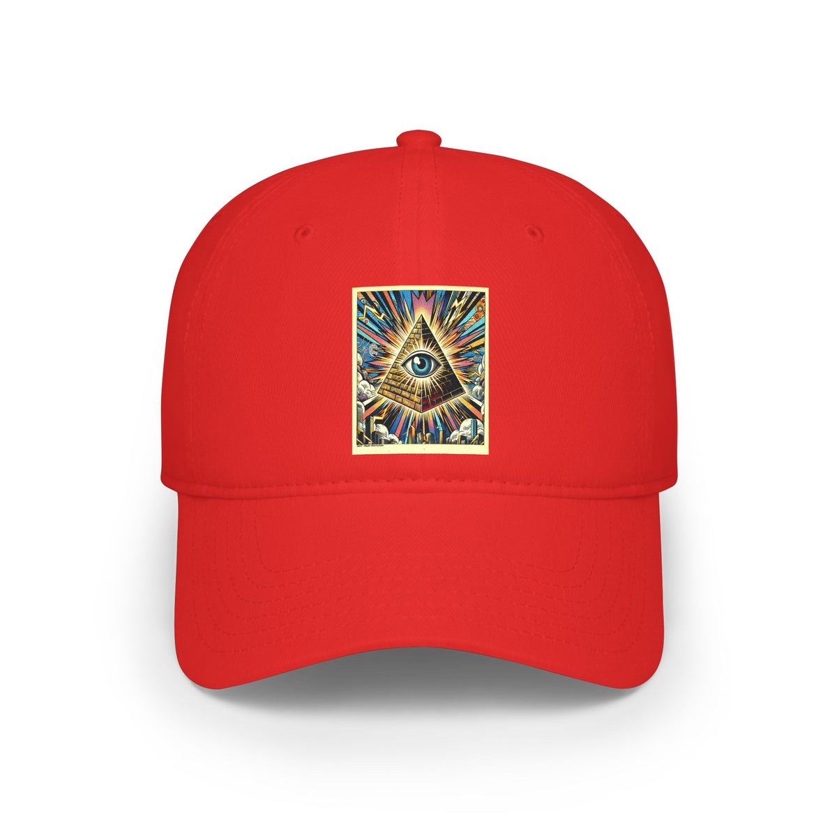 All-Seeing Eye Low Profile Baseball Cap — Mystic Pyramid Symbol Hat