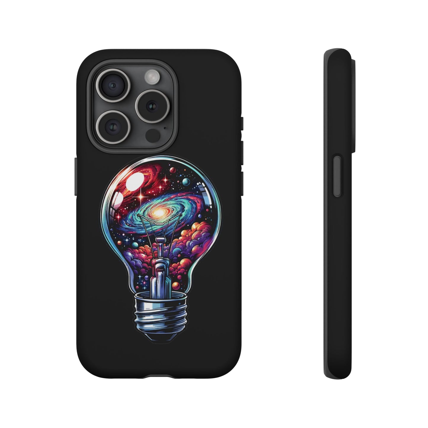 Galaxy Lightbulb Phone Case — Artistic Space iPhone Cover