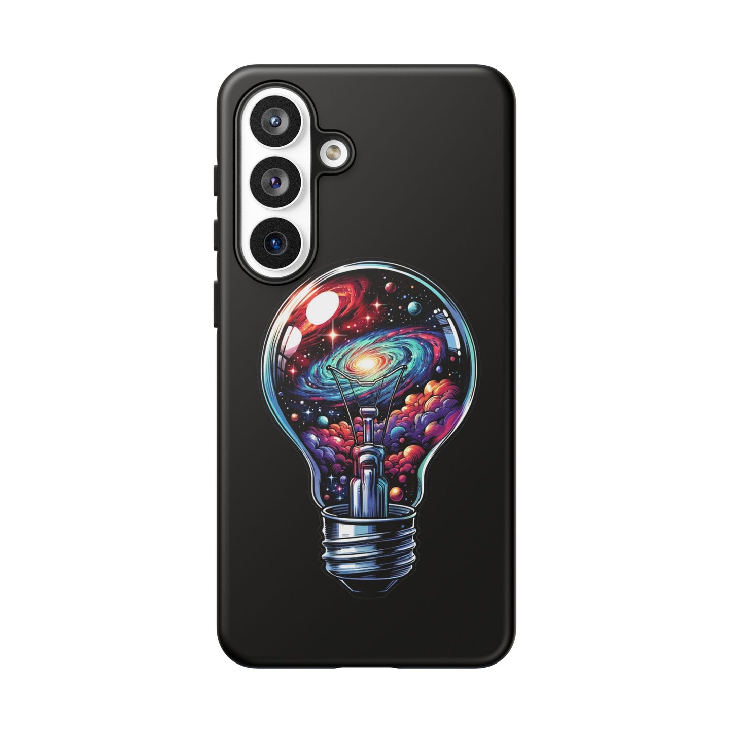 Galaxy Lightbulb Phone Case — Artistic Space iPhone Cover