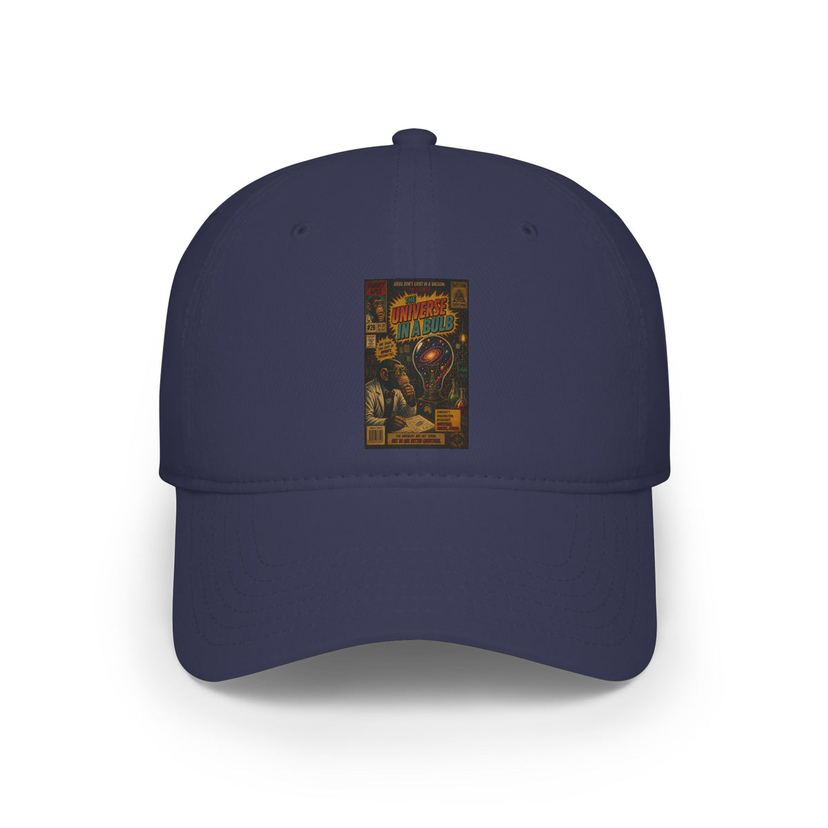 Retro Comic Skull Graphic Cap — Vintage Horror Poster Baseball Hat