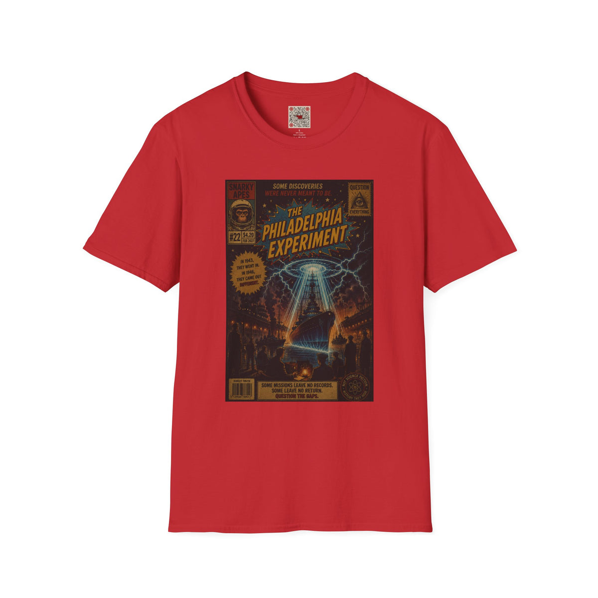 Philadelphia Experiment T-Shirt — Vintage UFO Conspiracy Graphic Tee
