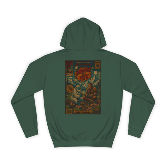 Vintage Comic Backprint Hoodie — Retro Monster Issue Graphic
