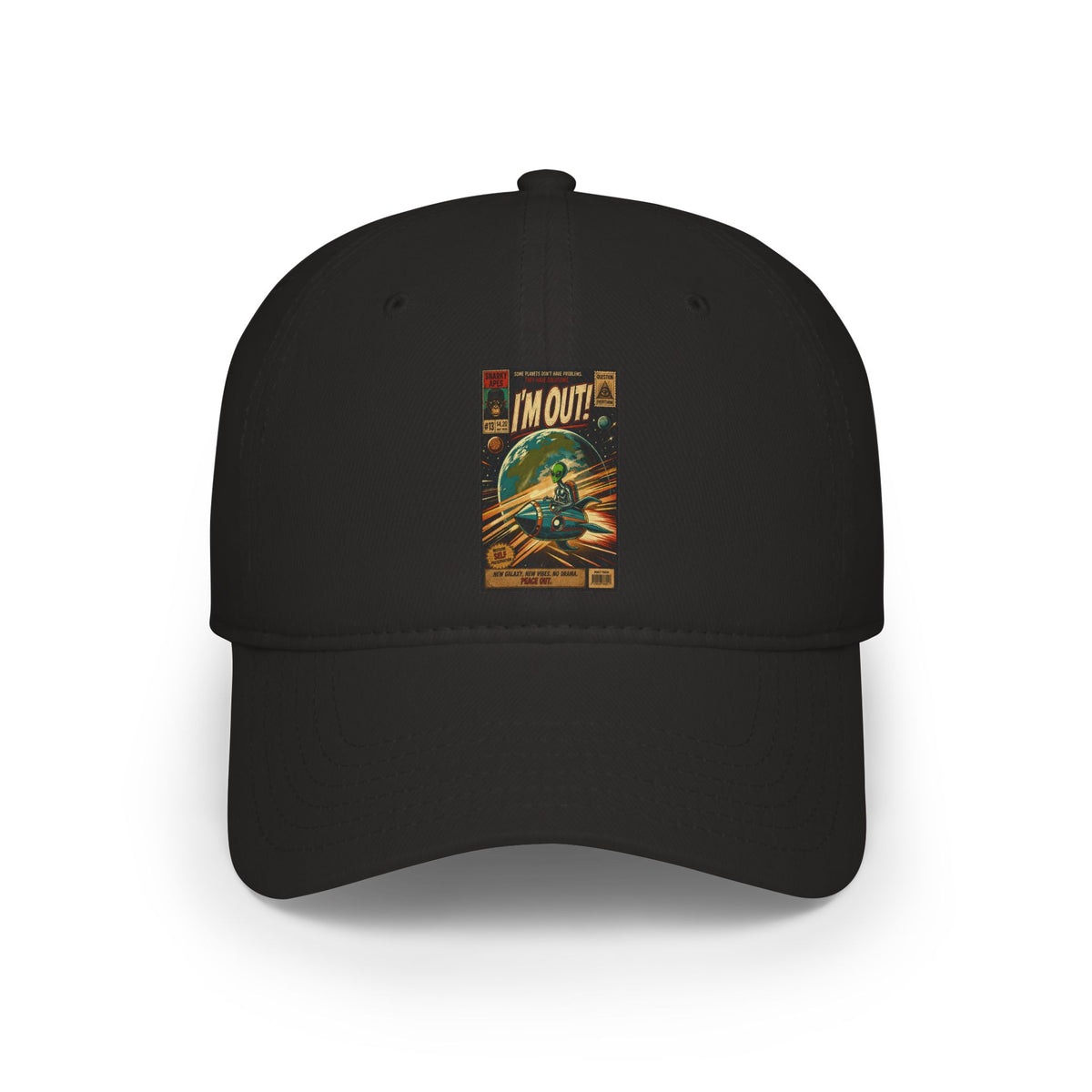 Retro Sci‑Fi "I'M OUT" Baseball Cap