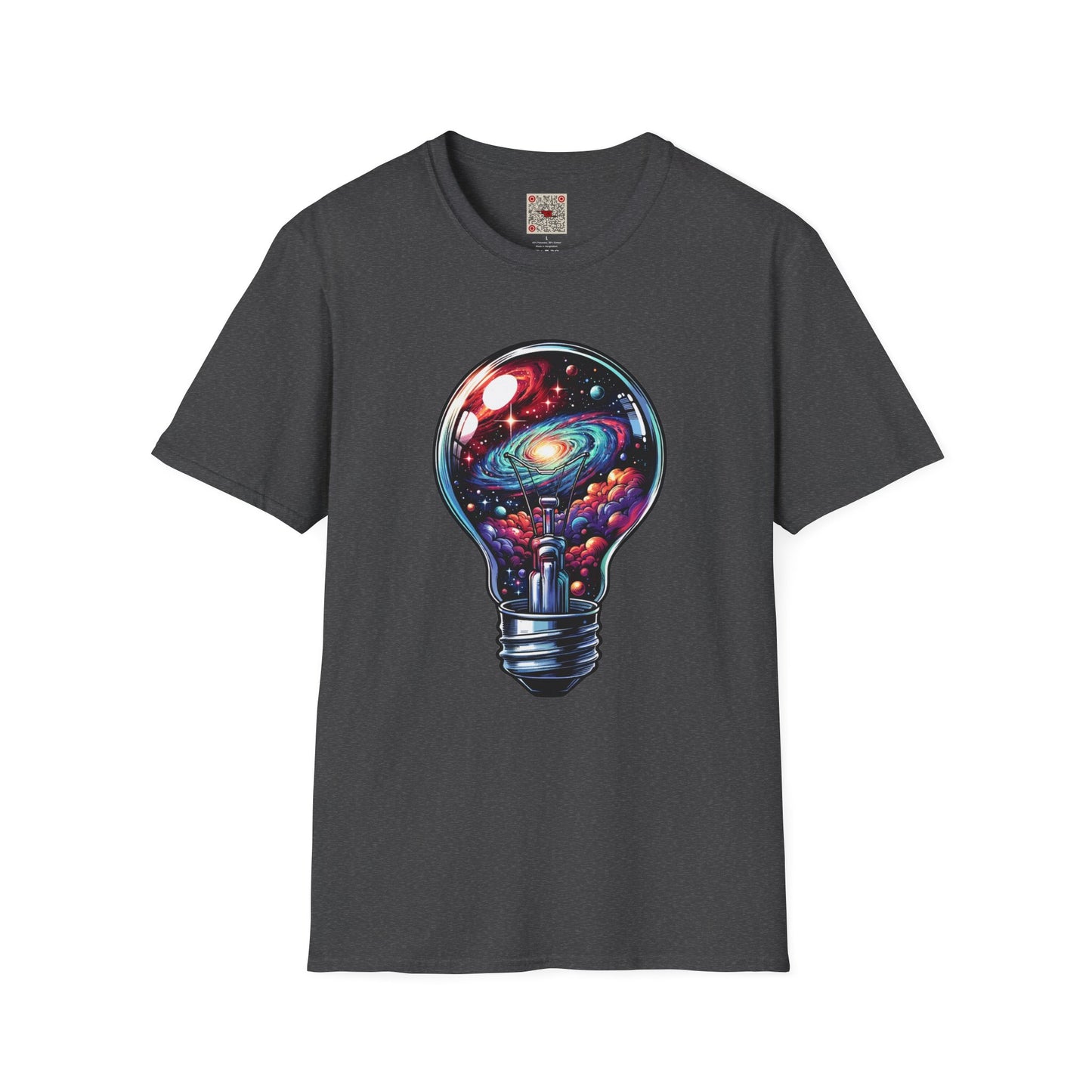 Galaxy Lightbulb T-Shirt — Cosmic Imagination Retro Space Tee