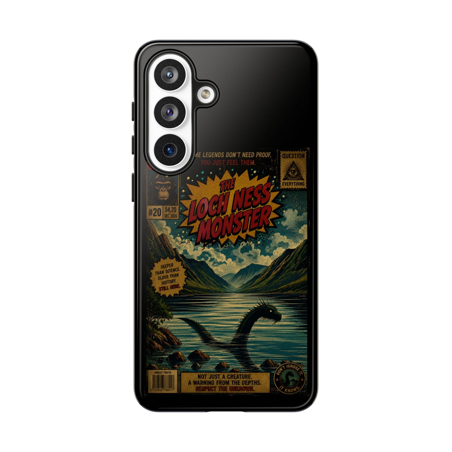 Phone Case — Retro 'Loch Ness Monster' Comic Art Protective Cover