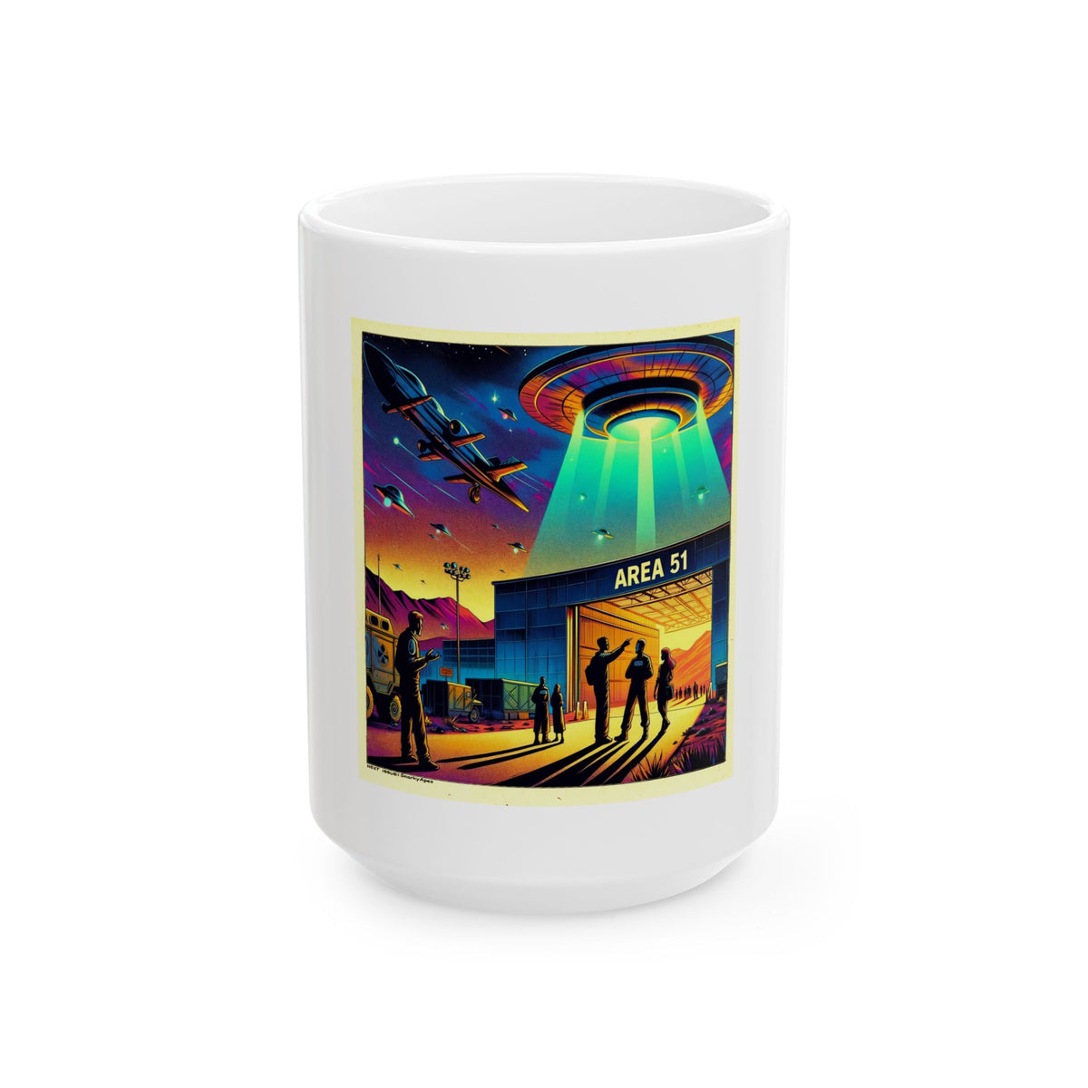 Area 51 Alien Abduction Ceramic Mug (11oz & 15oz)