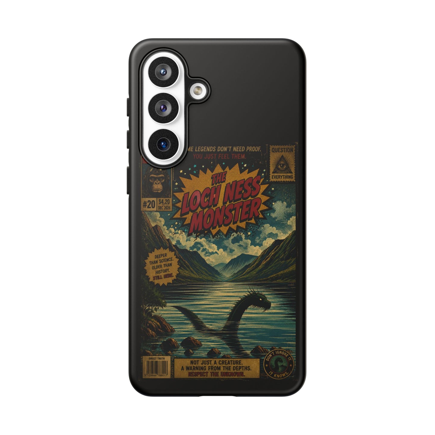 Phone Case — Retro 'Loch Ness Monster' Comic Art Protective Cover