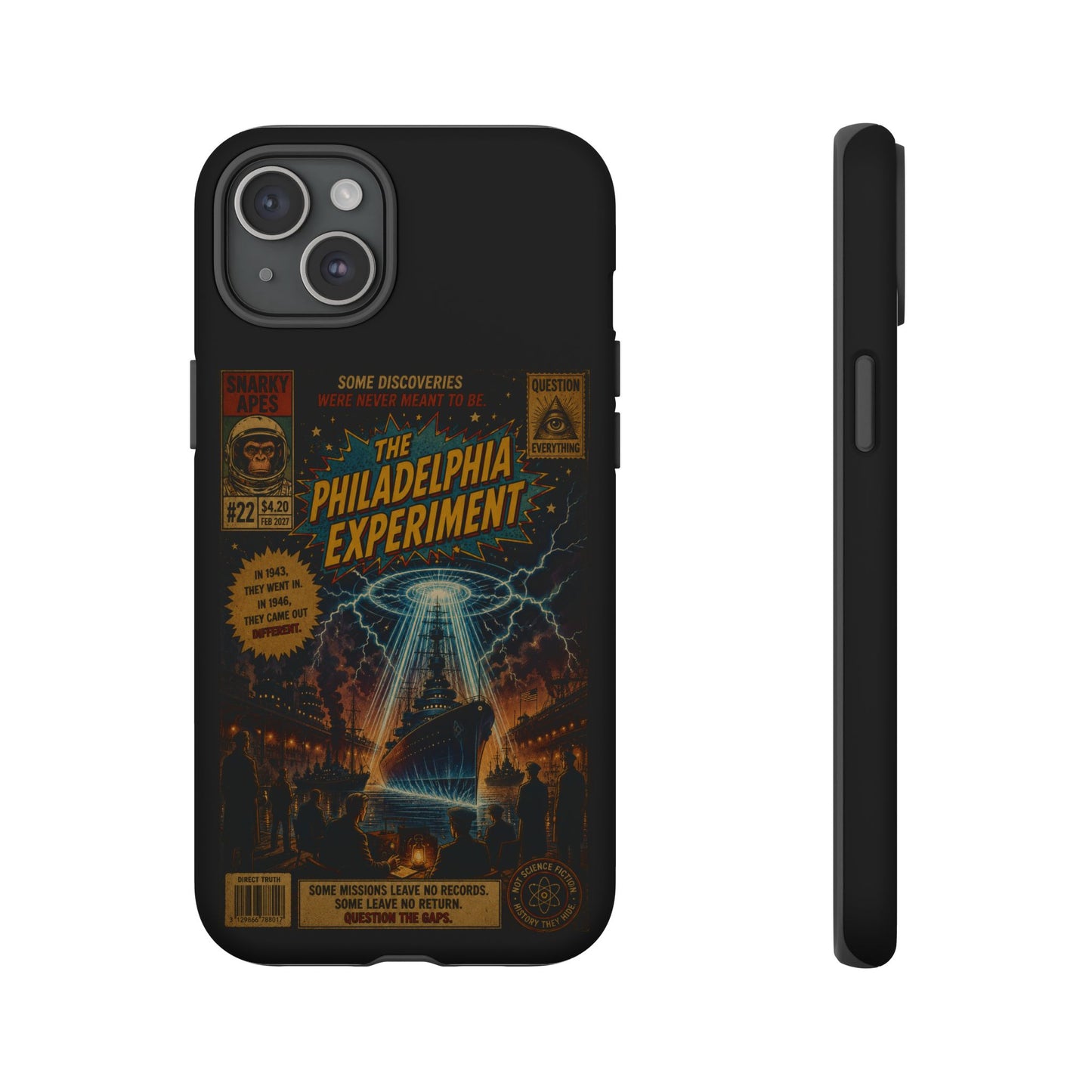 Phone Case — The Philadelphia Experiment Retro UFO Sci‑Fi Design