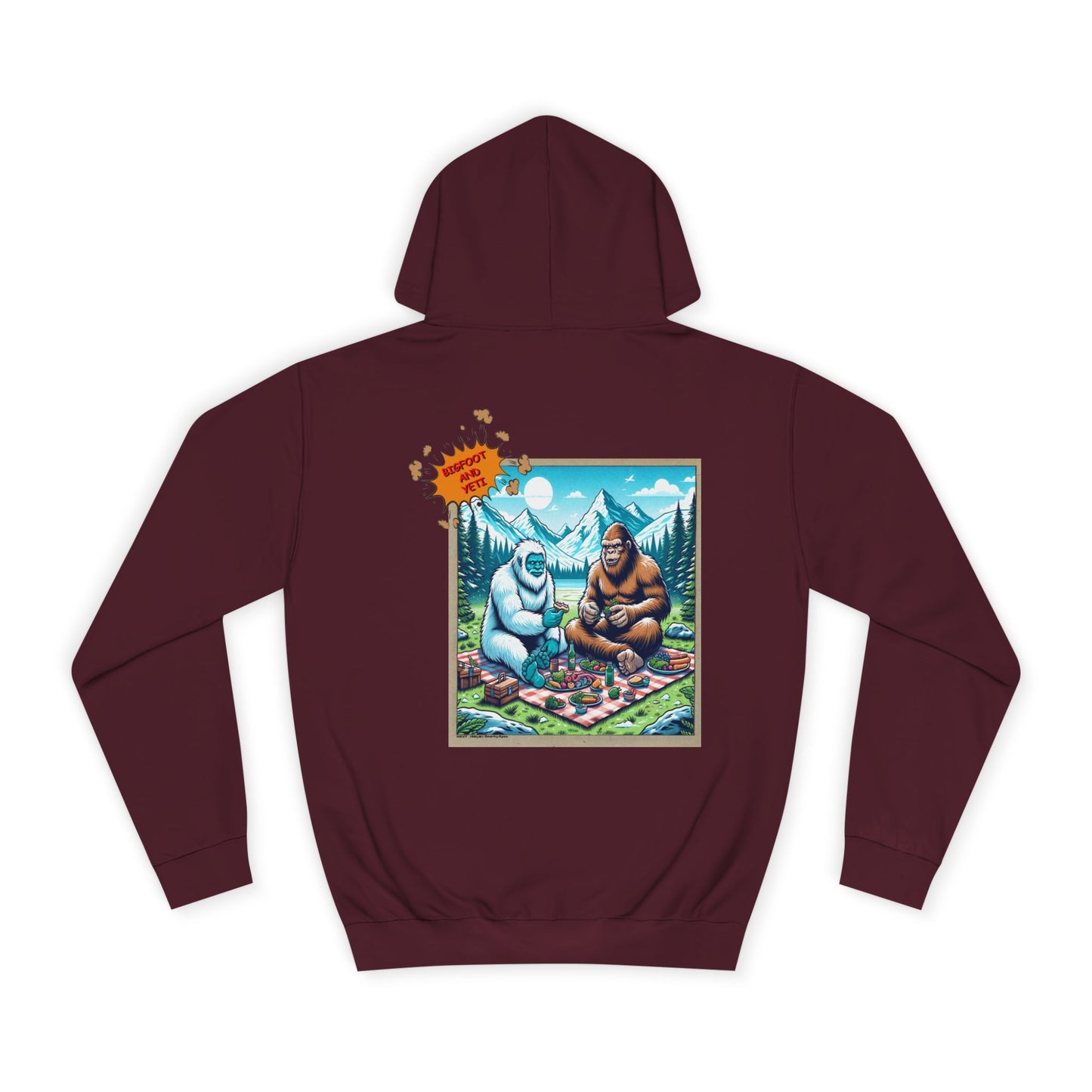 Bigfoot Picnic Hoodie — Funny Sasquatch Graphic Hoodie