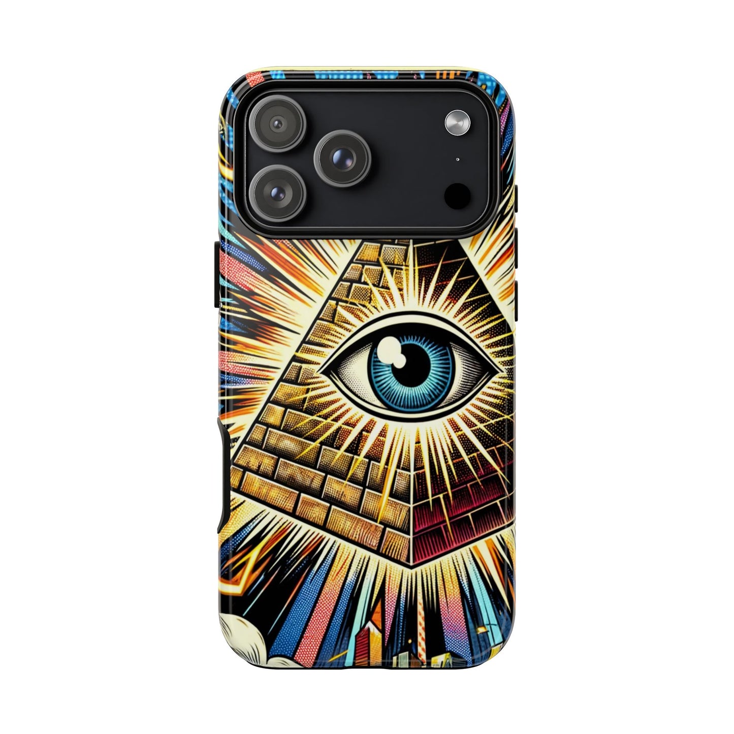 All-Seeing Pyramid Phone Case — Eye of Providence iPhone Case, Mystical Esoteric Protective Cover