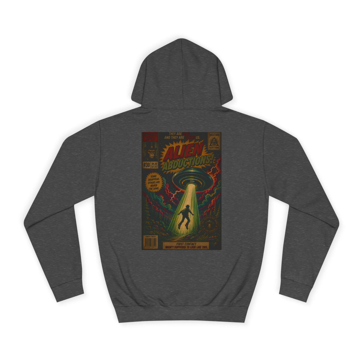 Alien Abduction Vintage Comic Hoodie