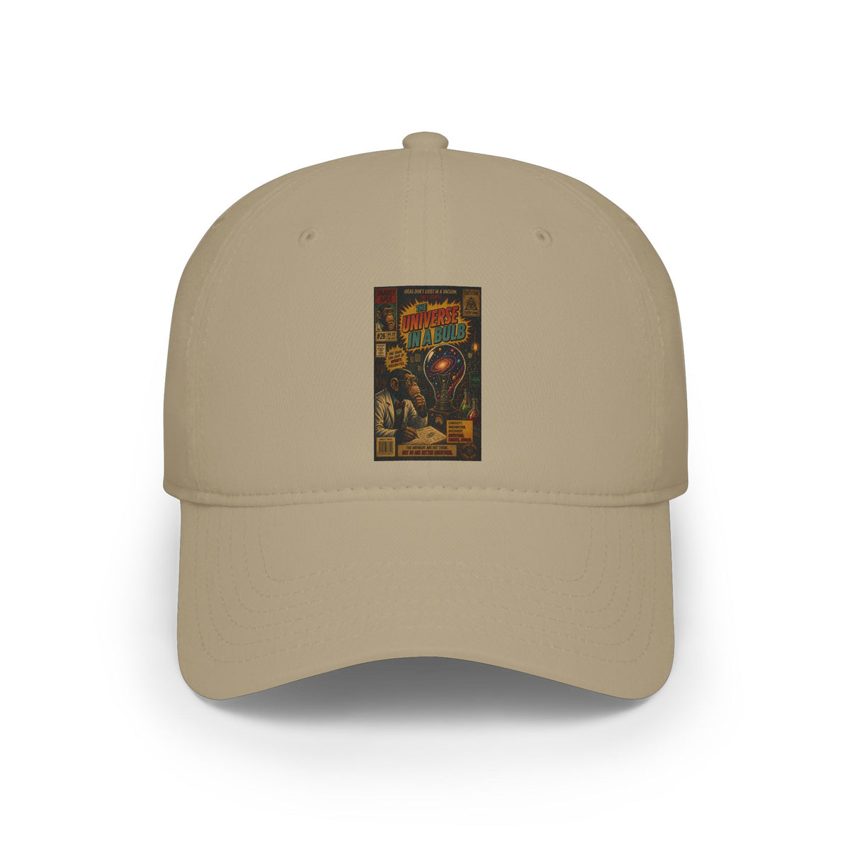 Retro Comic Skull Graphic Cap — Vintage Horror Poster Baseball Hat