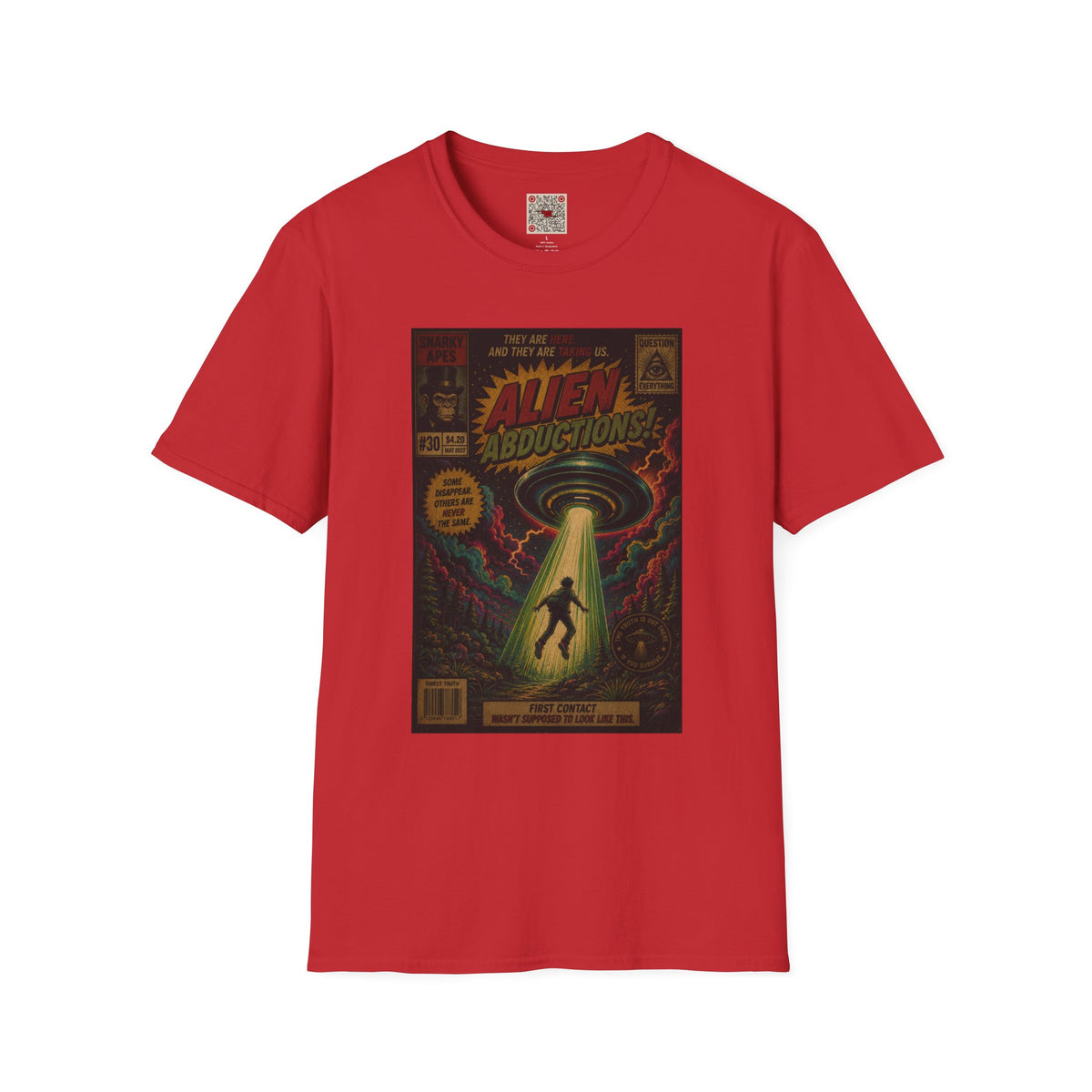 Alien Abductions T-Shirt — Retro Sci‑Fi Comic Art Tee