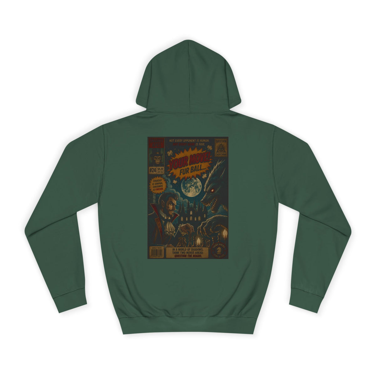 Retro Sci‑Fi Comic Hoodie — Vintage Space Adventure Graphic