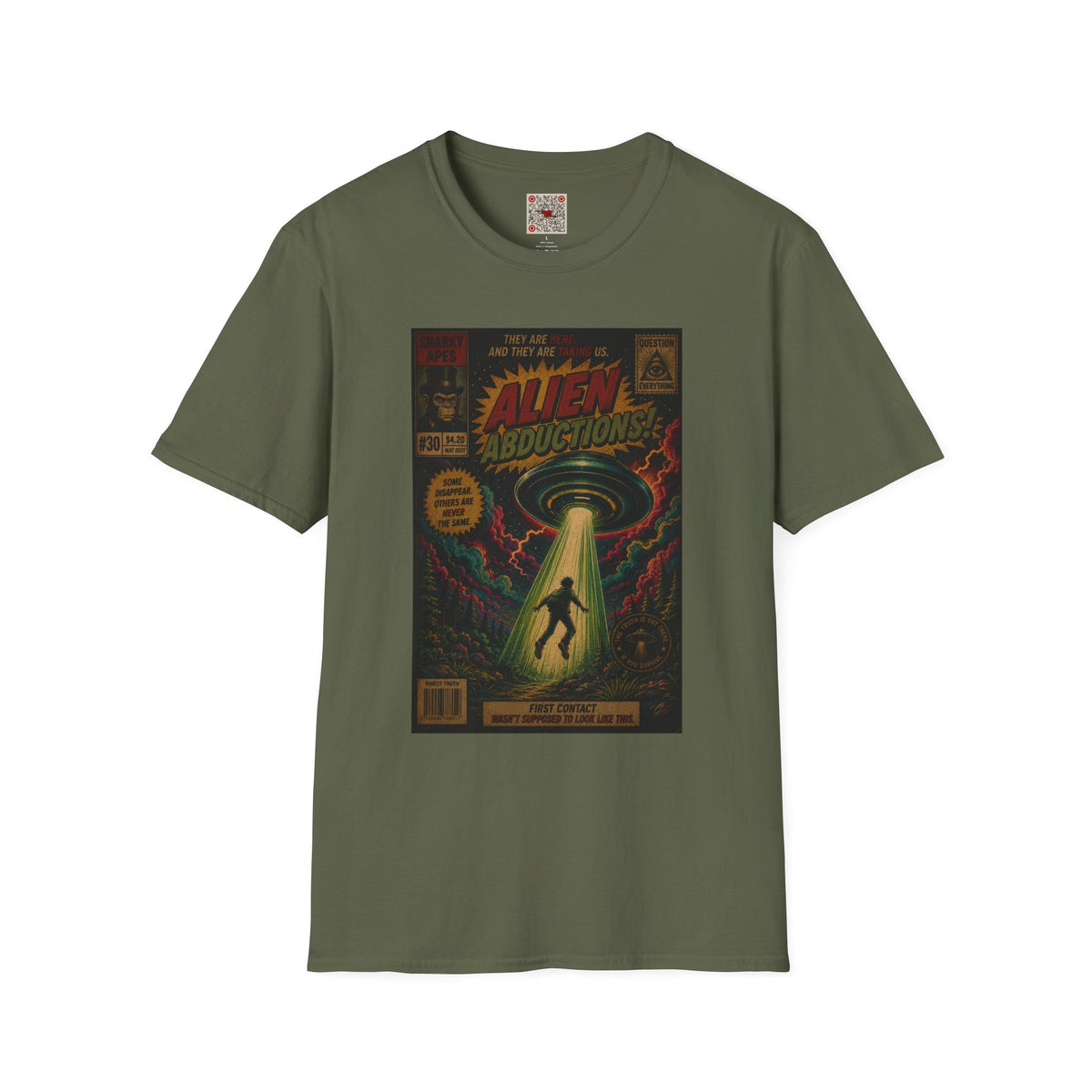 Alien Abductions T-Shirt — Retro Sci‑Fi Comic Art Tee