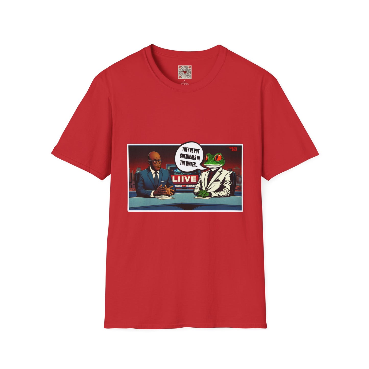 T-Shirt — Satirical News Desk Design (They've Put Chemicals In The Water)