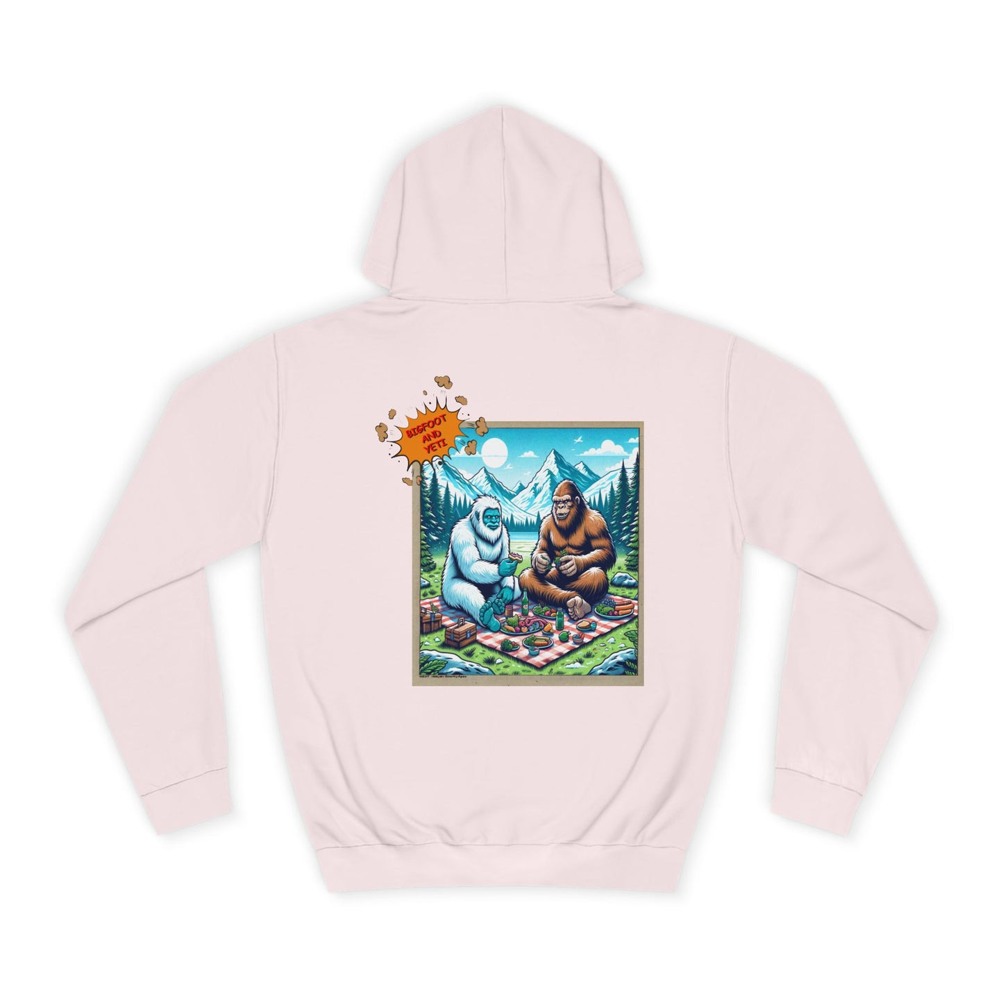 Bigfoot Picnic Hoodie — Funny Sasquatch Graphic Hoodie
