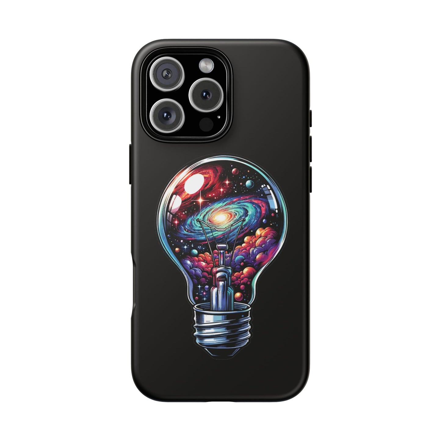 Galaxy Lightbulb Phone Case — Artistic Space iPhone Cover