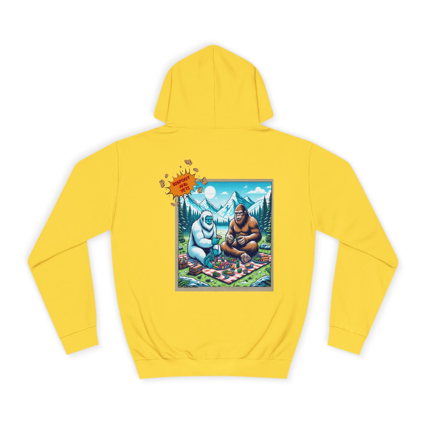 Bigfoot Picnic Hoodie — Funny Sasquatch Graphic Hoodie