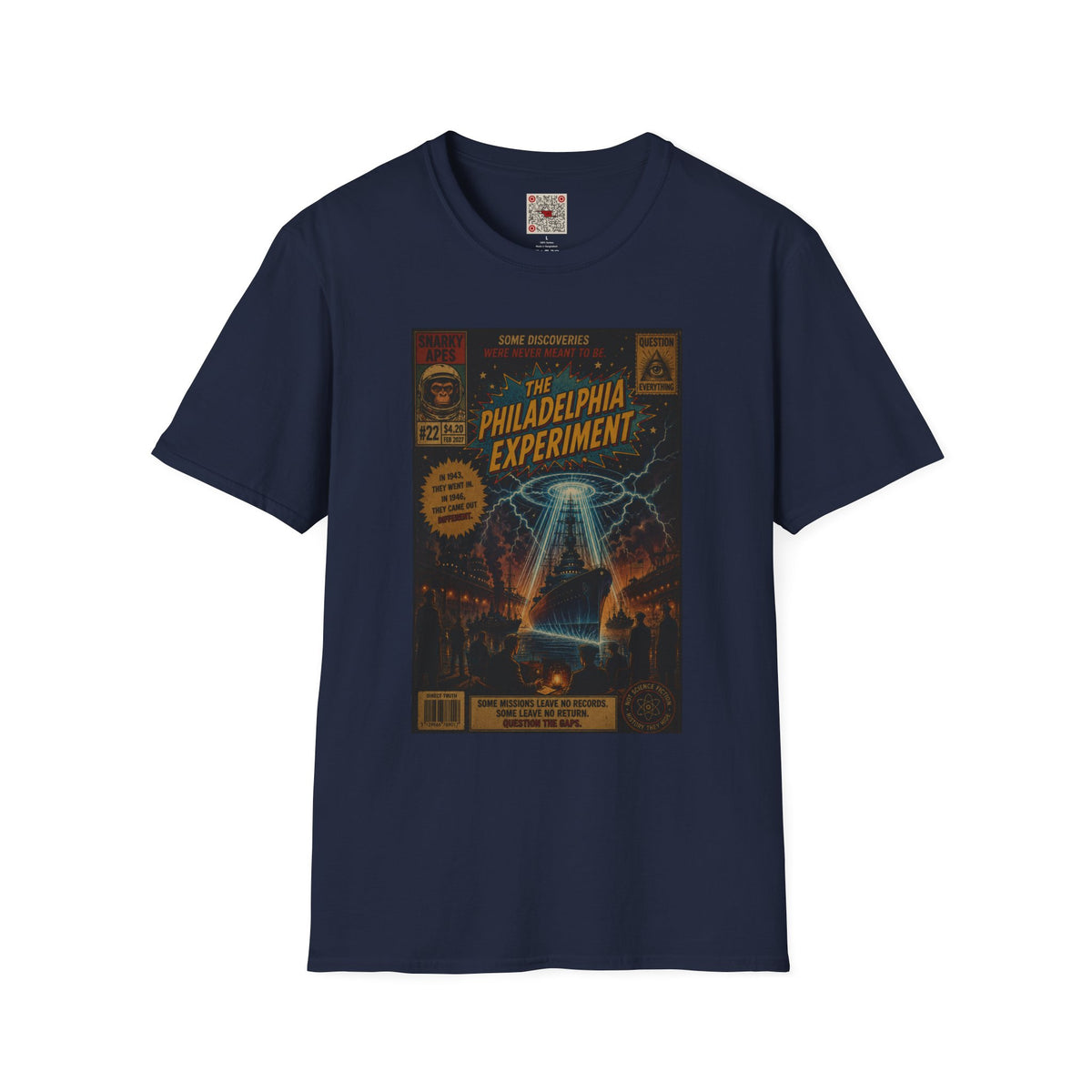 Philadelphia Experiment T-Shirt — Vintage UFO Conspiracy Graphic Tee
