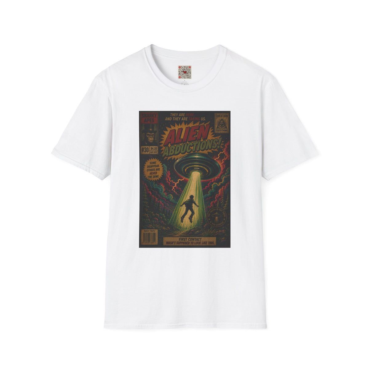Alien Abductions T-Shirt — Retro Sci‑Fi Comic Art Tee