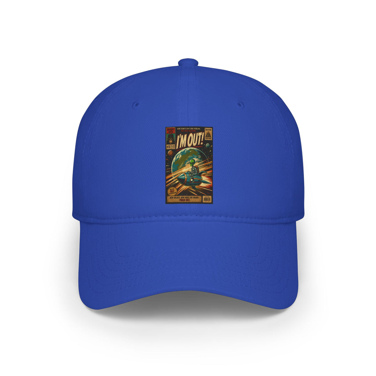 Retro Sci‑Fi "I'M OUT" Baseball Cap
